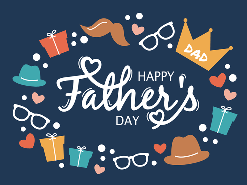 Silhouette of son and father holding hands
