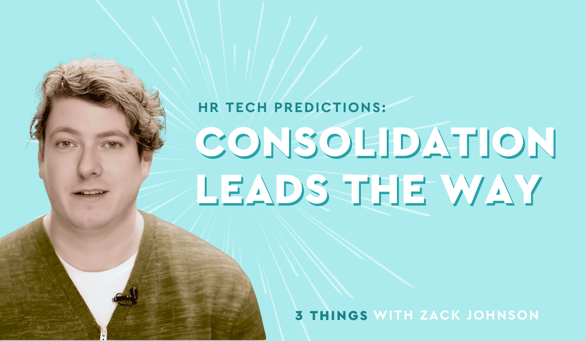 3 Things Zack Johnson - Consolidation Leads The Way