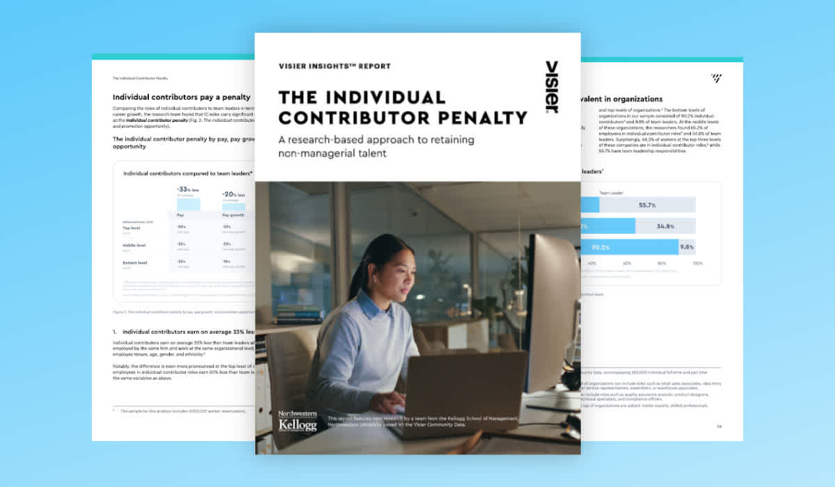 Visier Insights™ Report: The Individual Contributor Penalty