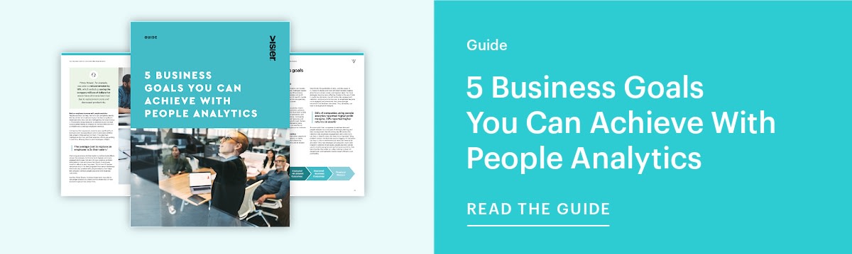 Download the free guide to learn five business goals you can achieve with people analytics
