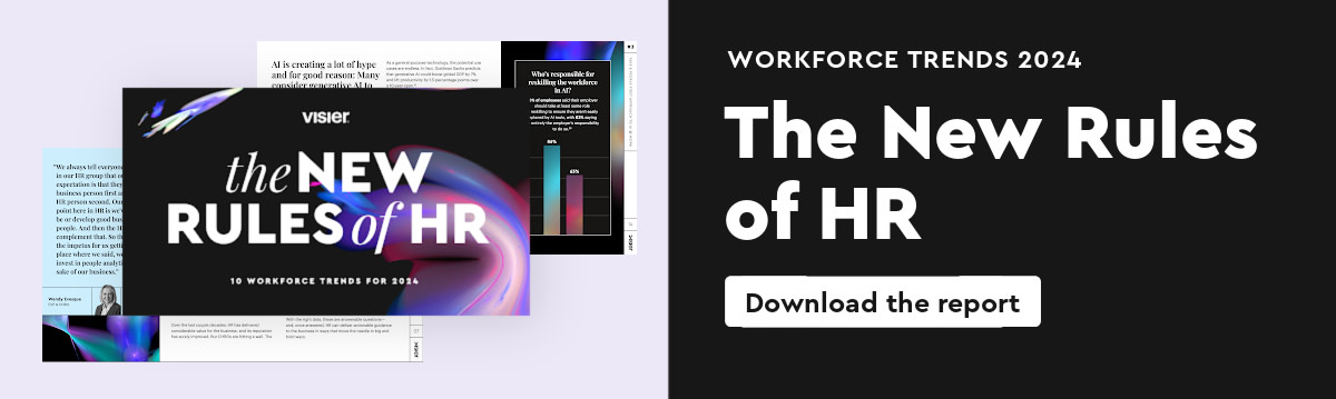 Download Visier's Workforce Trends Report, The New Rules of HR 2024 report for free here.