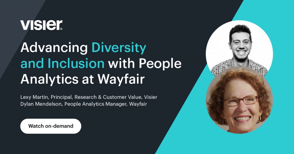 Watch Advancing Diversity and Inclusion with People Analytics at Wayfair webinar on demand