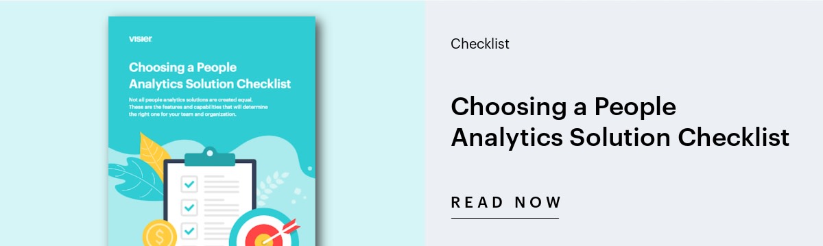 Download this free checklist to guide you through the process of choosing a people analytics solution.