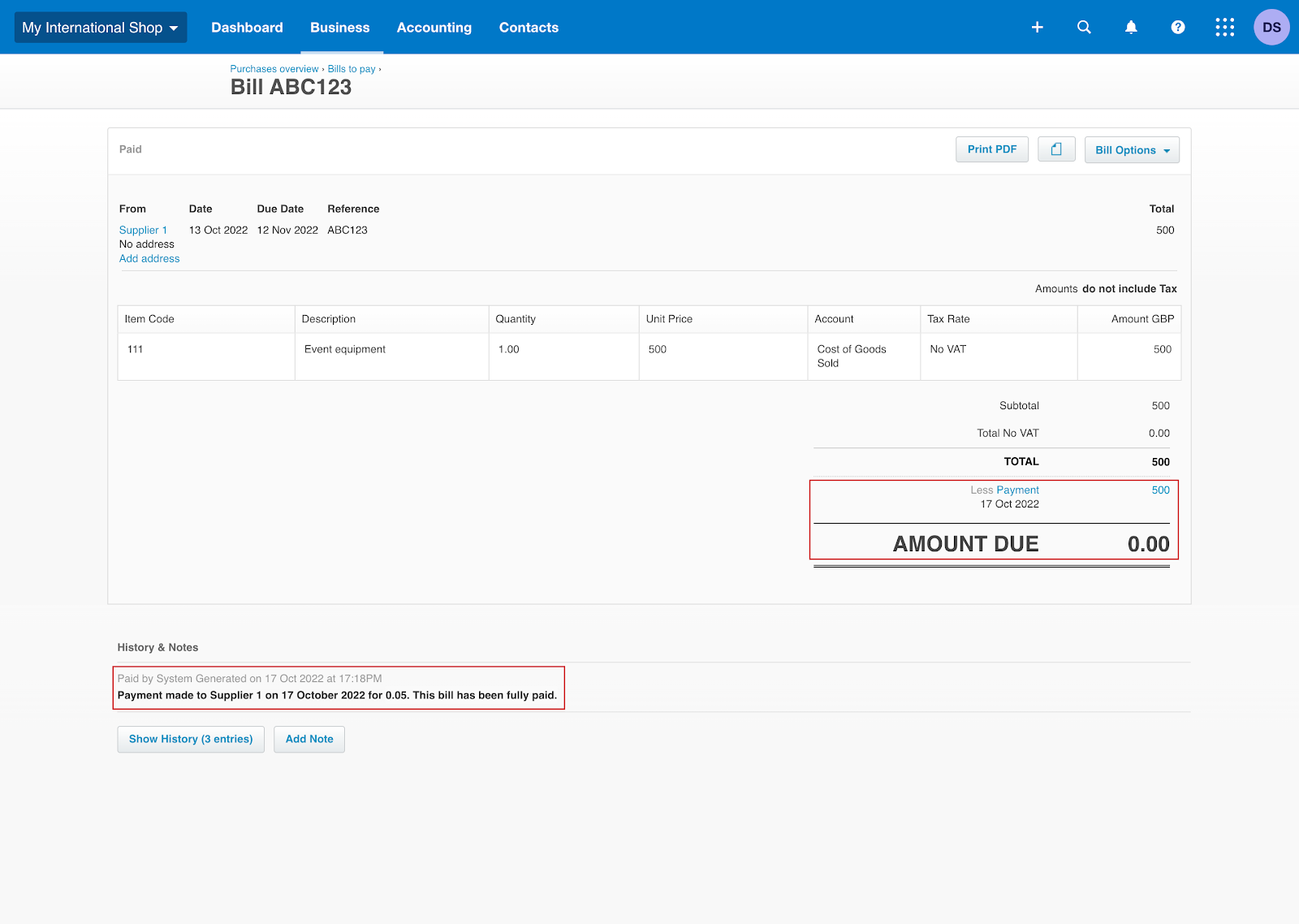 How to import Xero bill payment_3