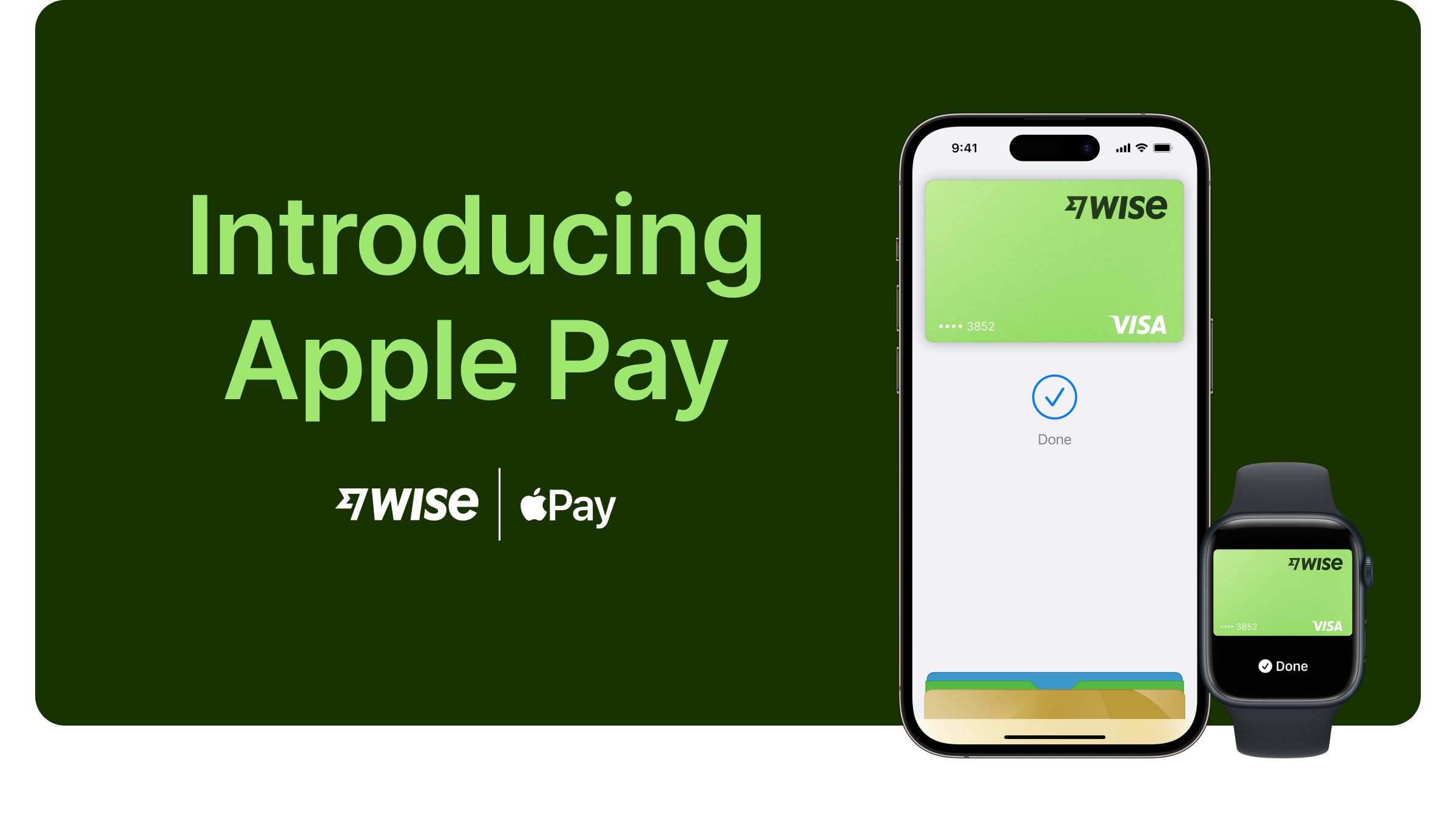 can you add wise card to apple pay