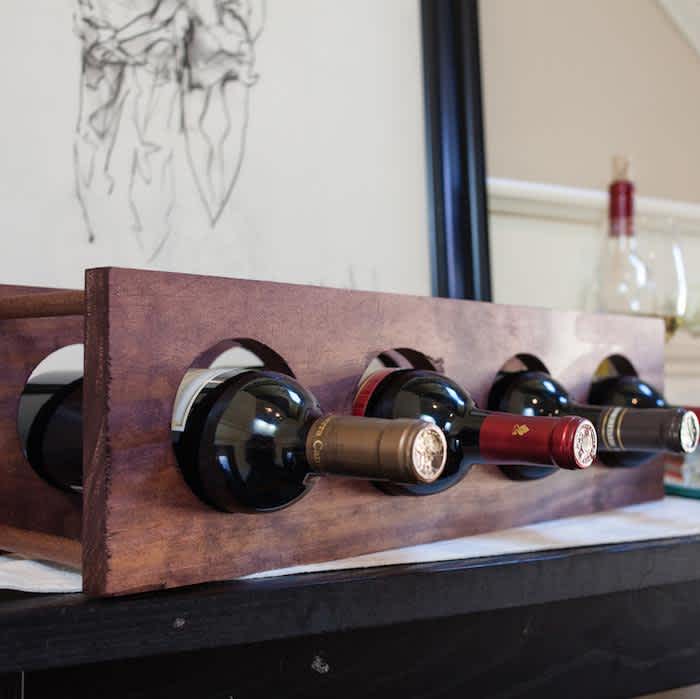 DIY wine rack craftboxgirls