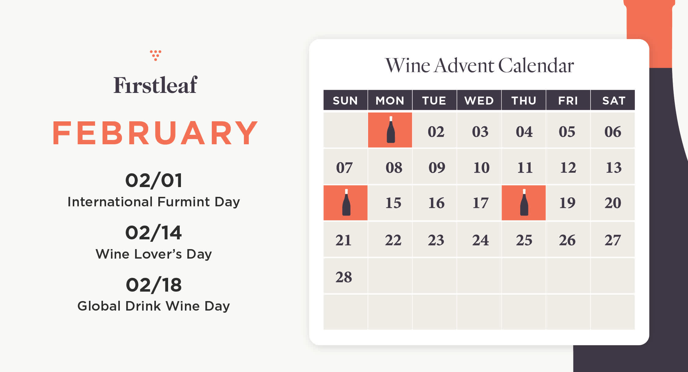 February 2021 Wine Holidays Calendar
