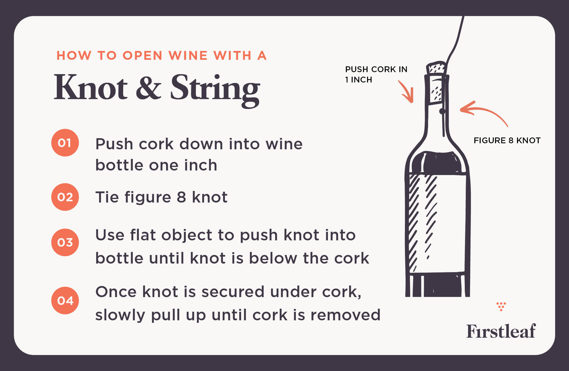 How to Open Wine with the Knot and String Method