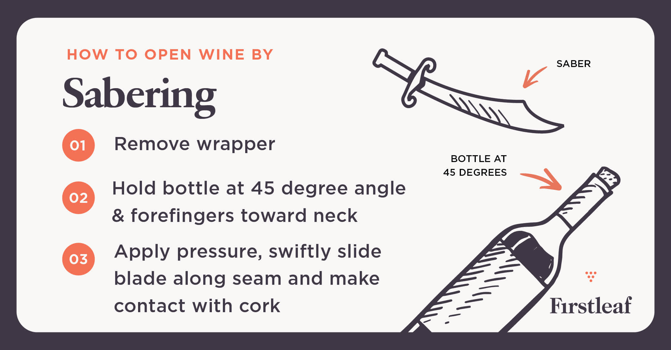 How to Open Wine by Sabering