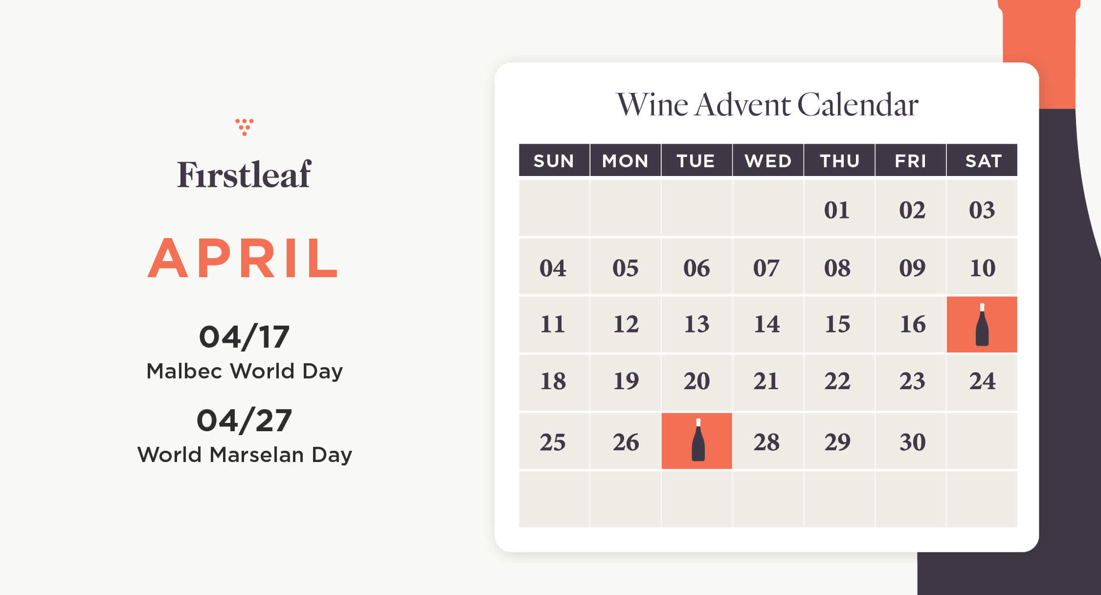 April 2021 Wine Holiday Calendar