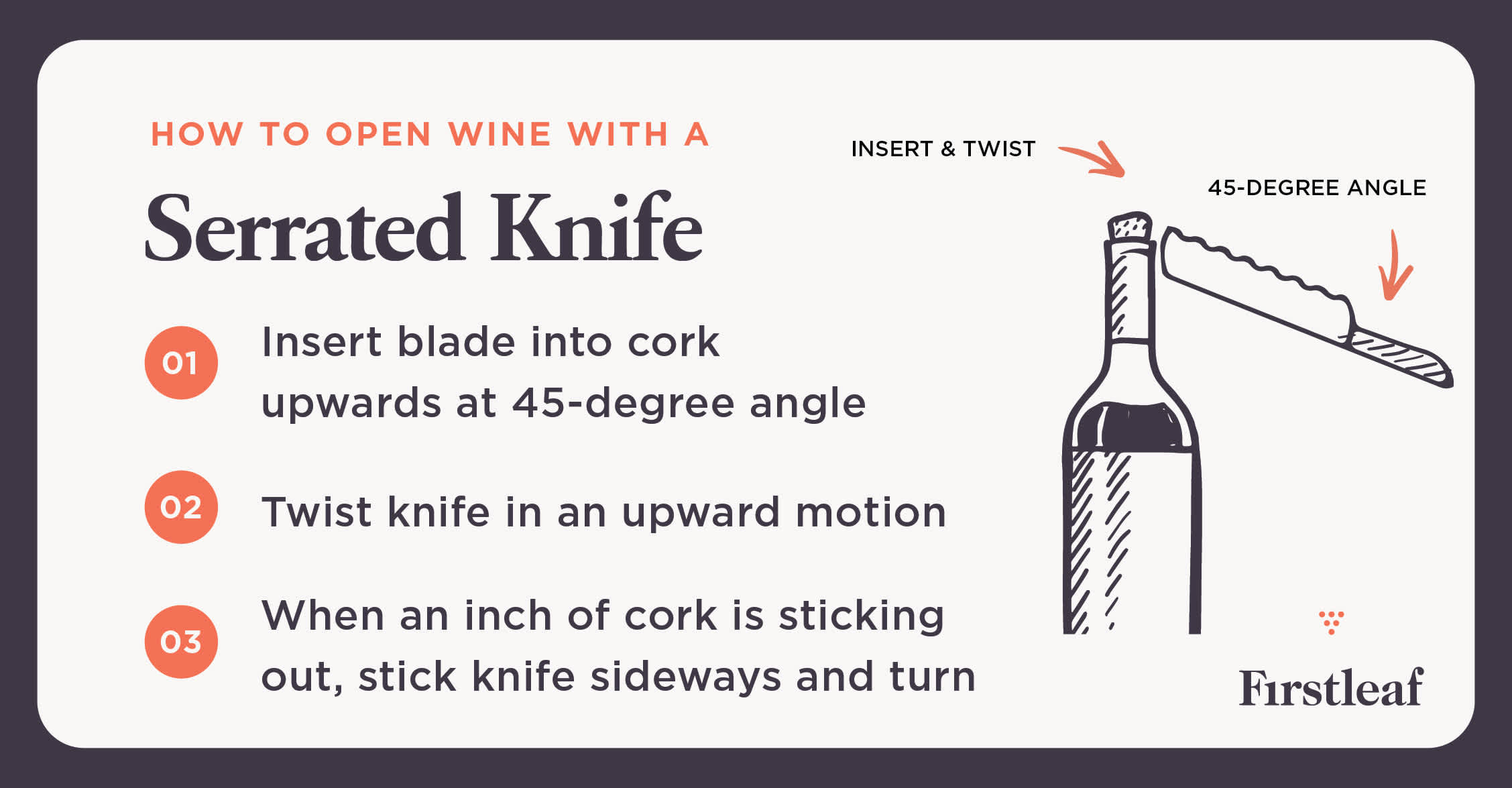 How to Open Wine with Serrated Knife