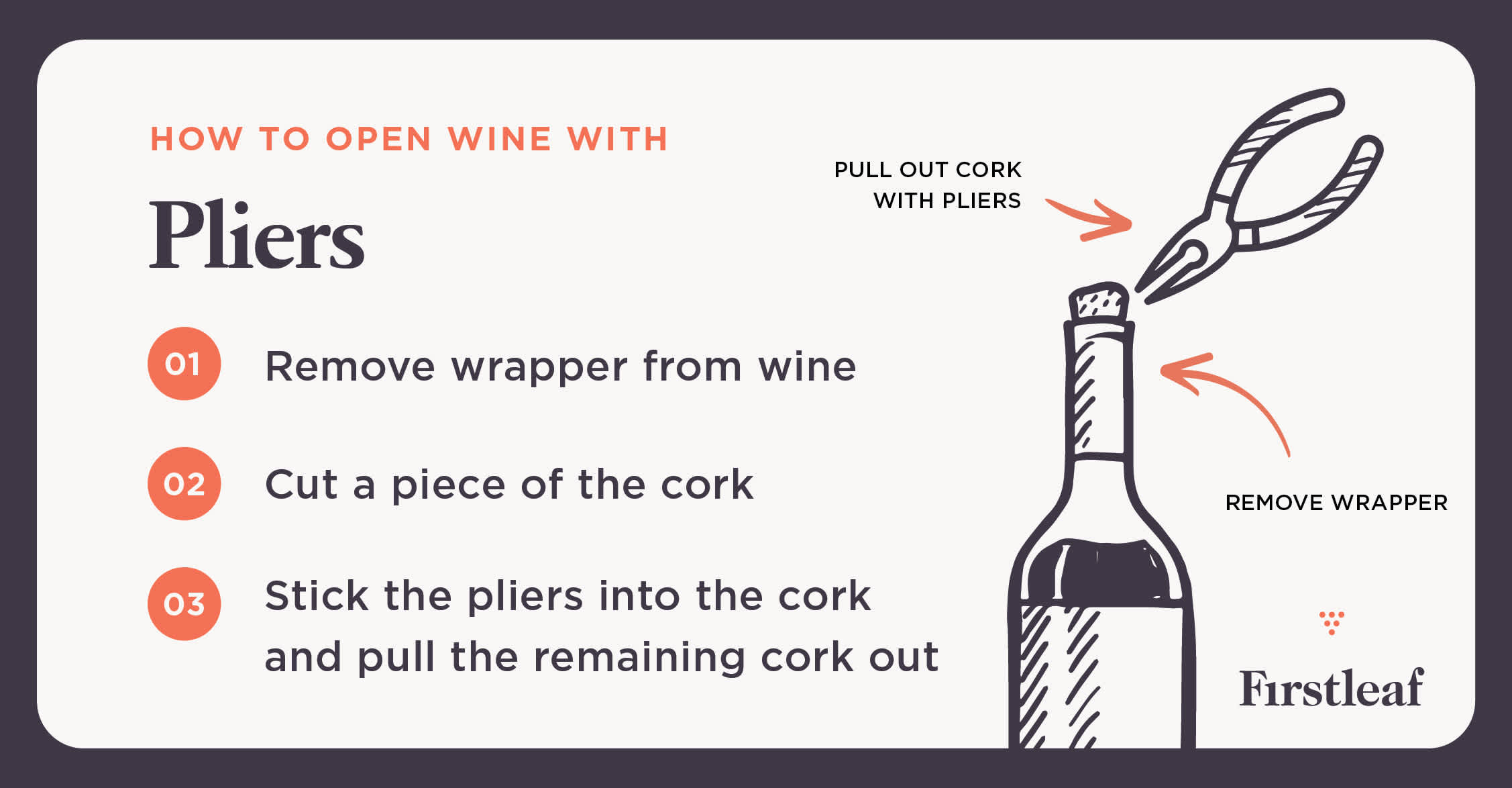 How to Open Wine with Pliers