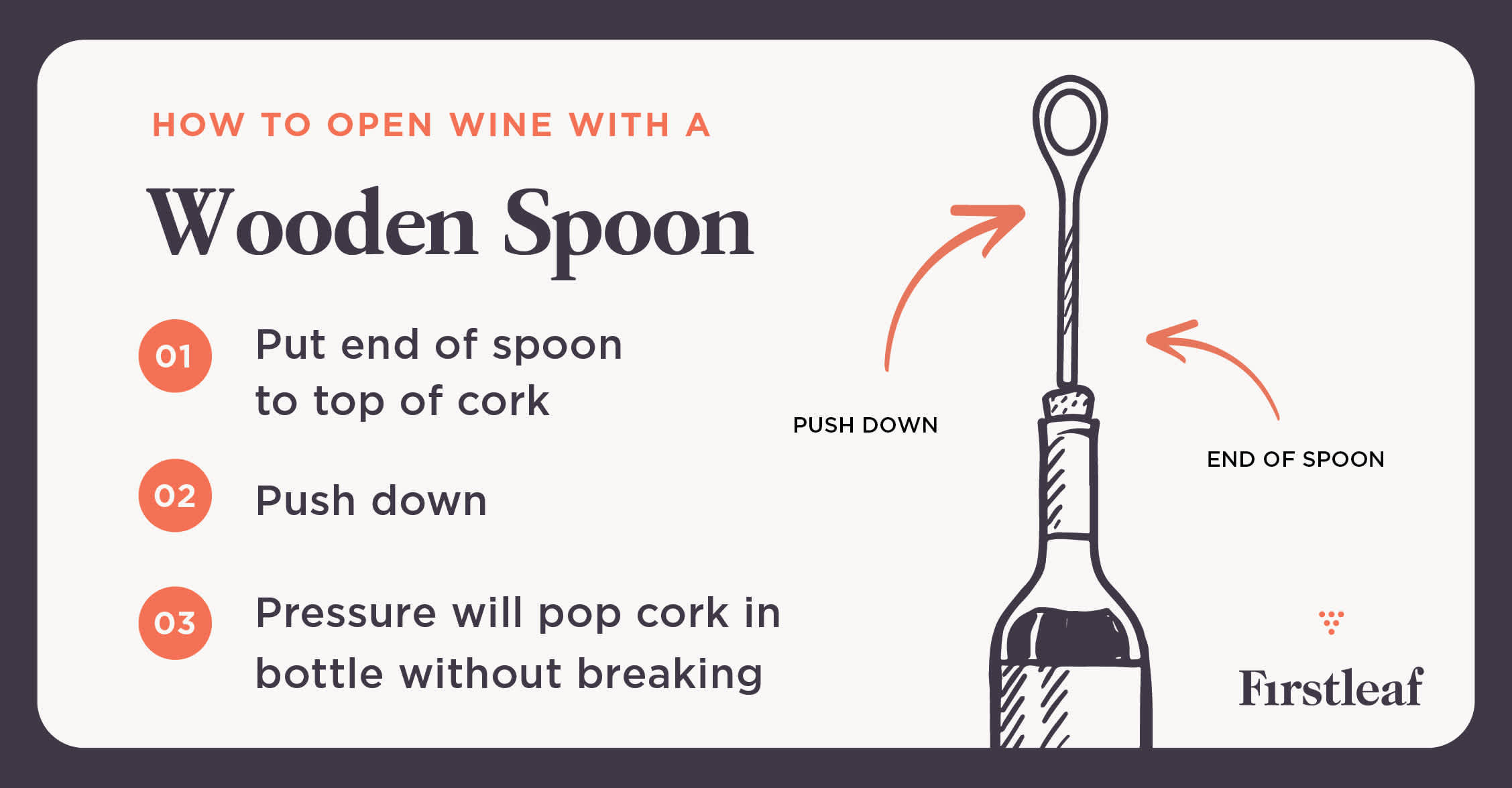 How to Open Wine with Wooden Spoon