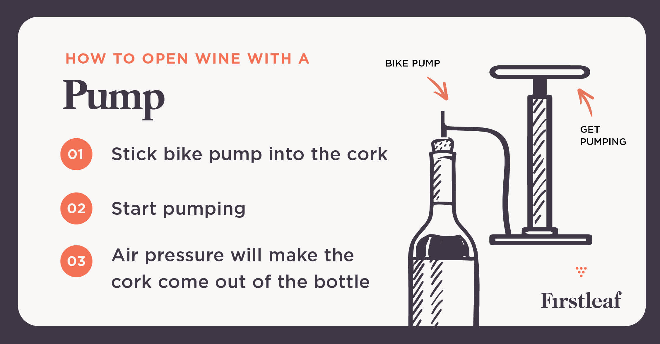 How to Open Wine with a Bicycle Pump