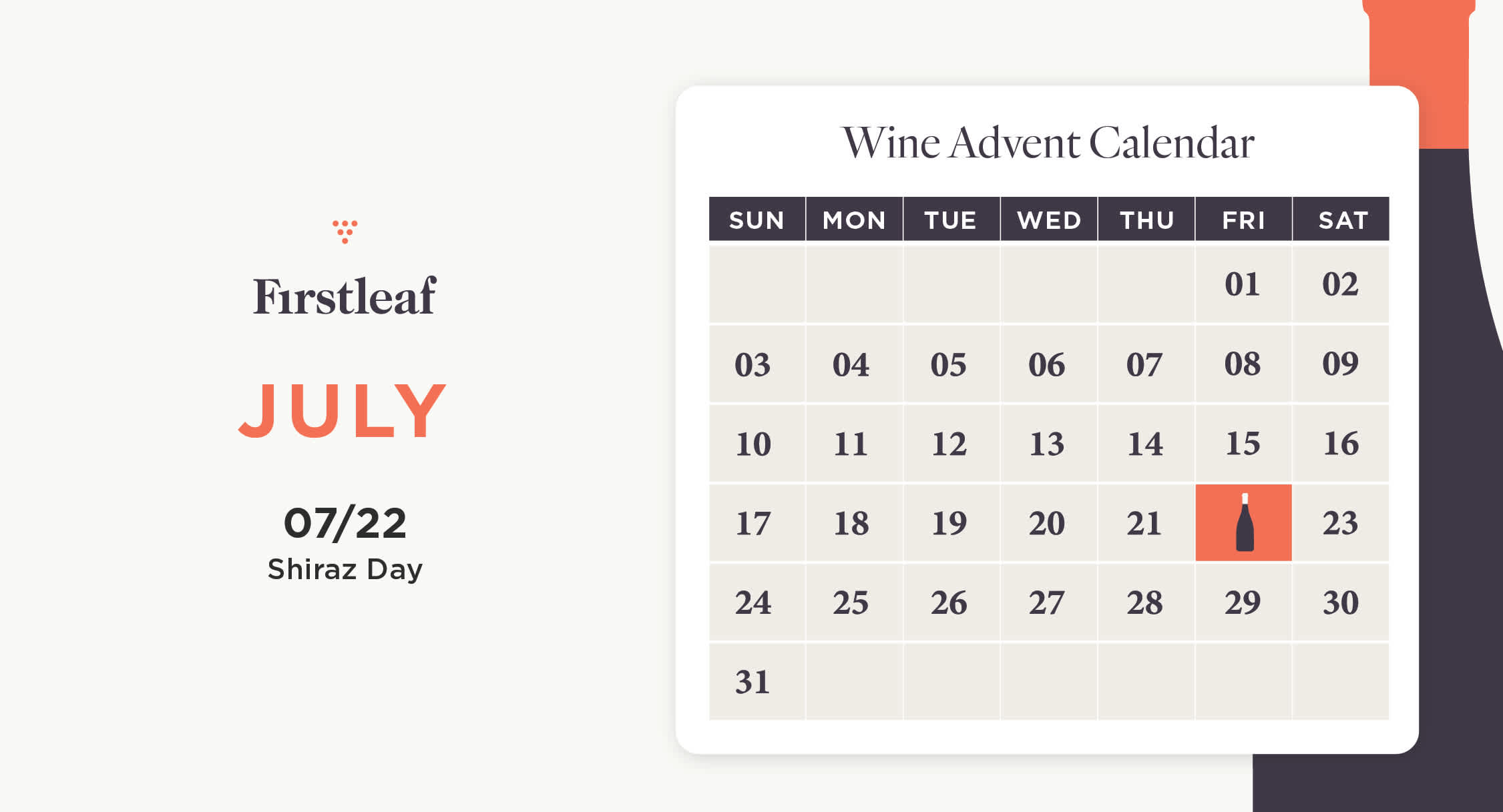July 2021 Wine Holiday Calendar