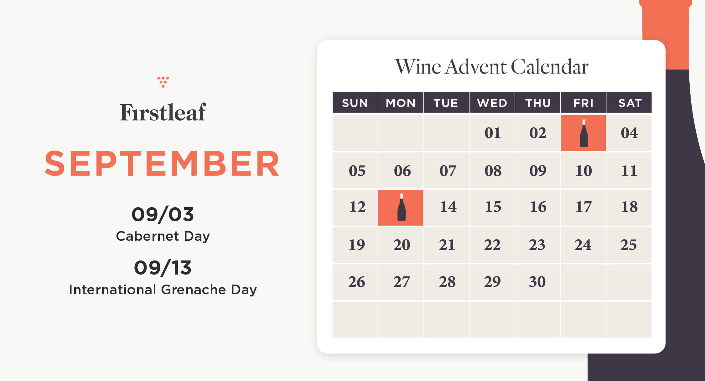 September 2021 Wine Holiday Calendar