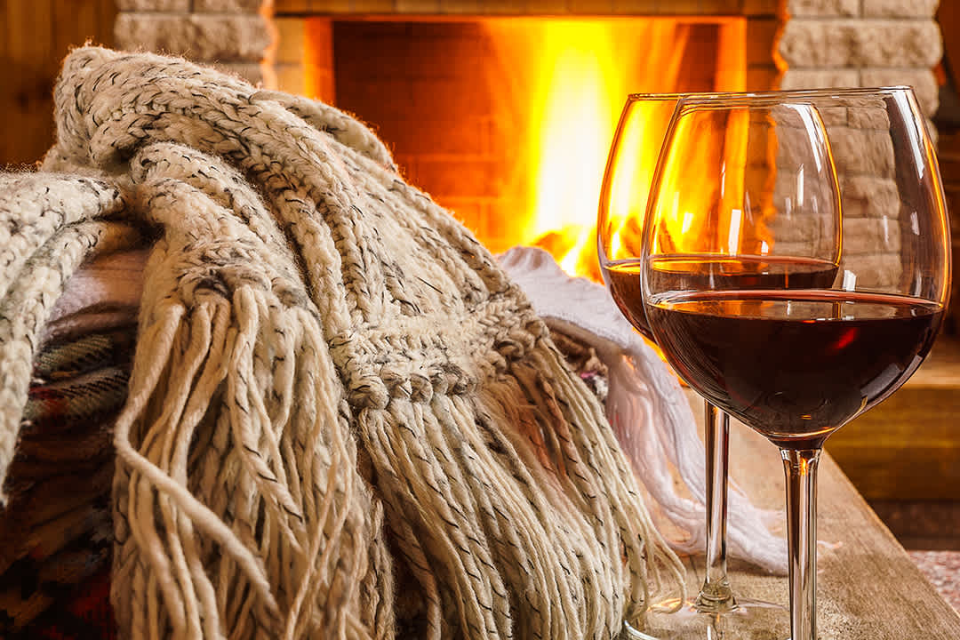 Red wine makes a cozy companion to cold winter nights.