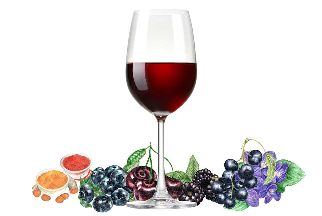 Flavors typically found in Petit Verdot wines