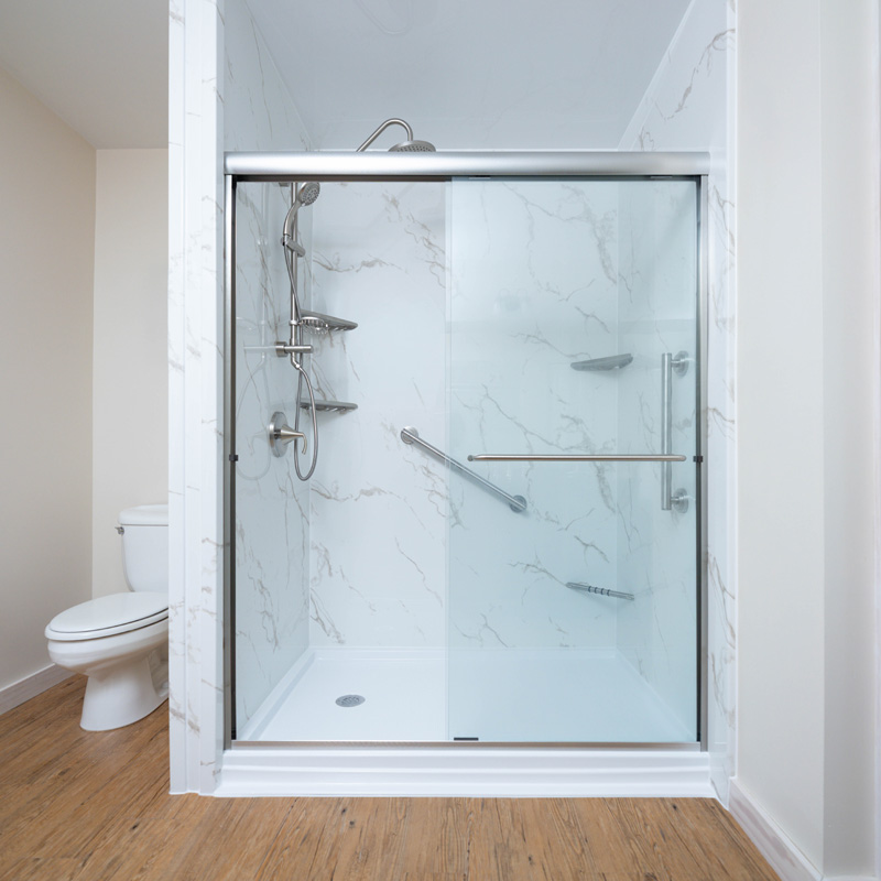 Full bathroom remodel with vanity in Newton