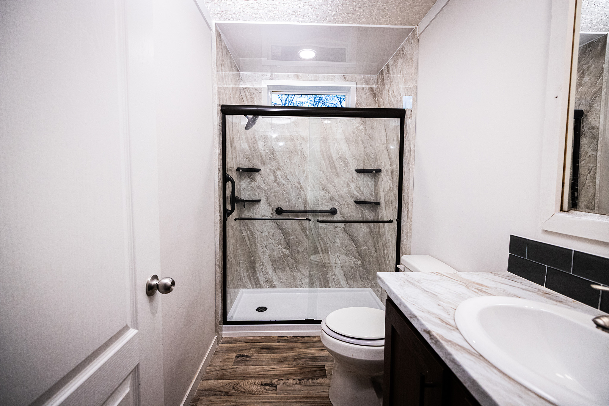 Designer bathroom remodel