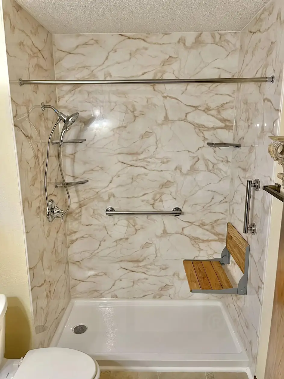 Project Spotlight: Tub Shower Combo to Walk In Shower Conversion in ...