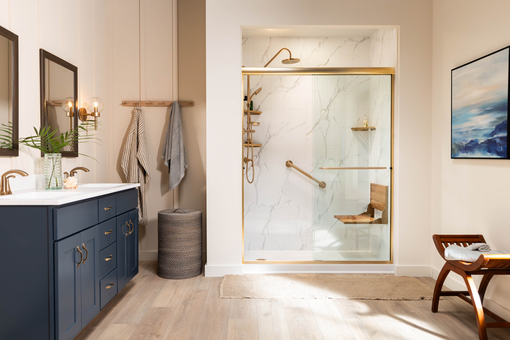 Carrara Cloud Walk-In Shower