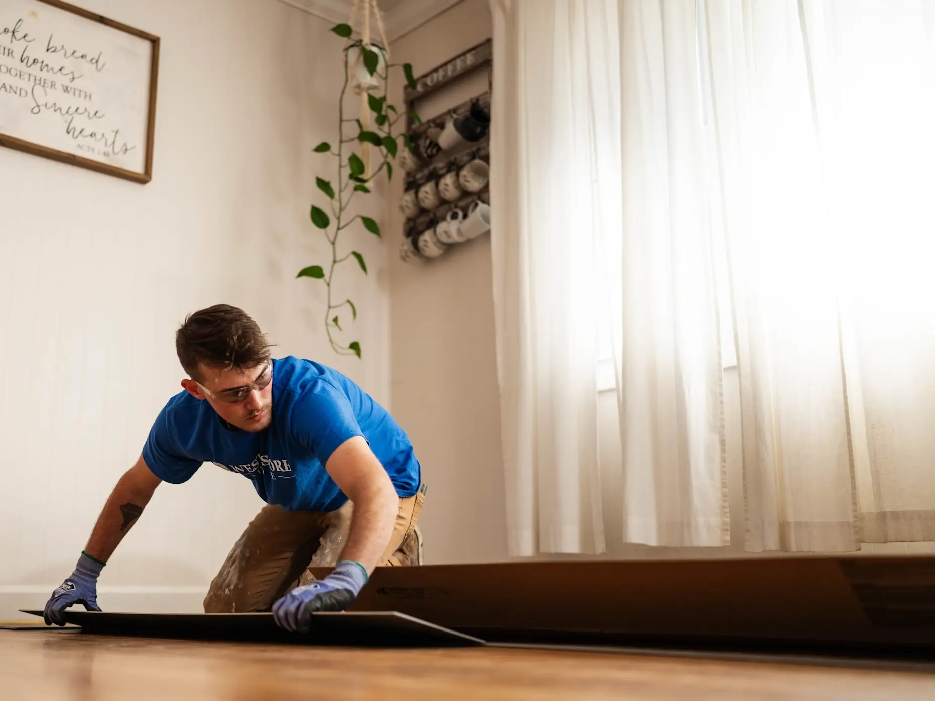 Gallery Detail: Luxury Vinyl Plank Flooring Installation