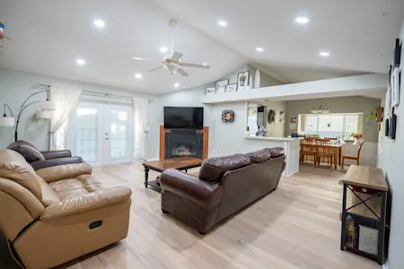 Engineered hardwood flooring in Newton colonial