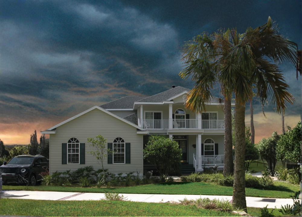 Tampa home with WSH storm windows installed