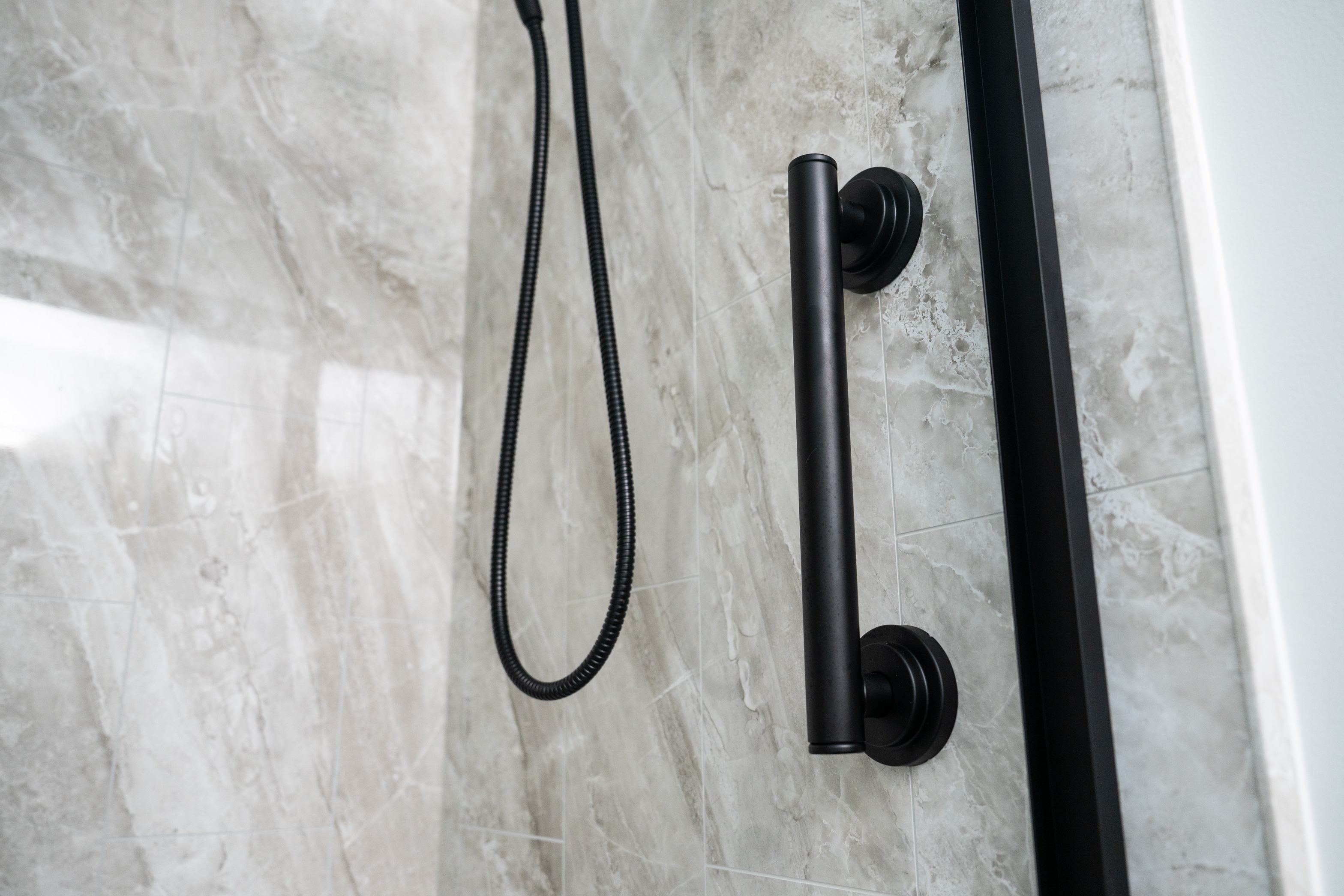 Custom walk-in shower installation