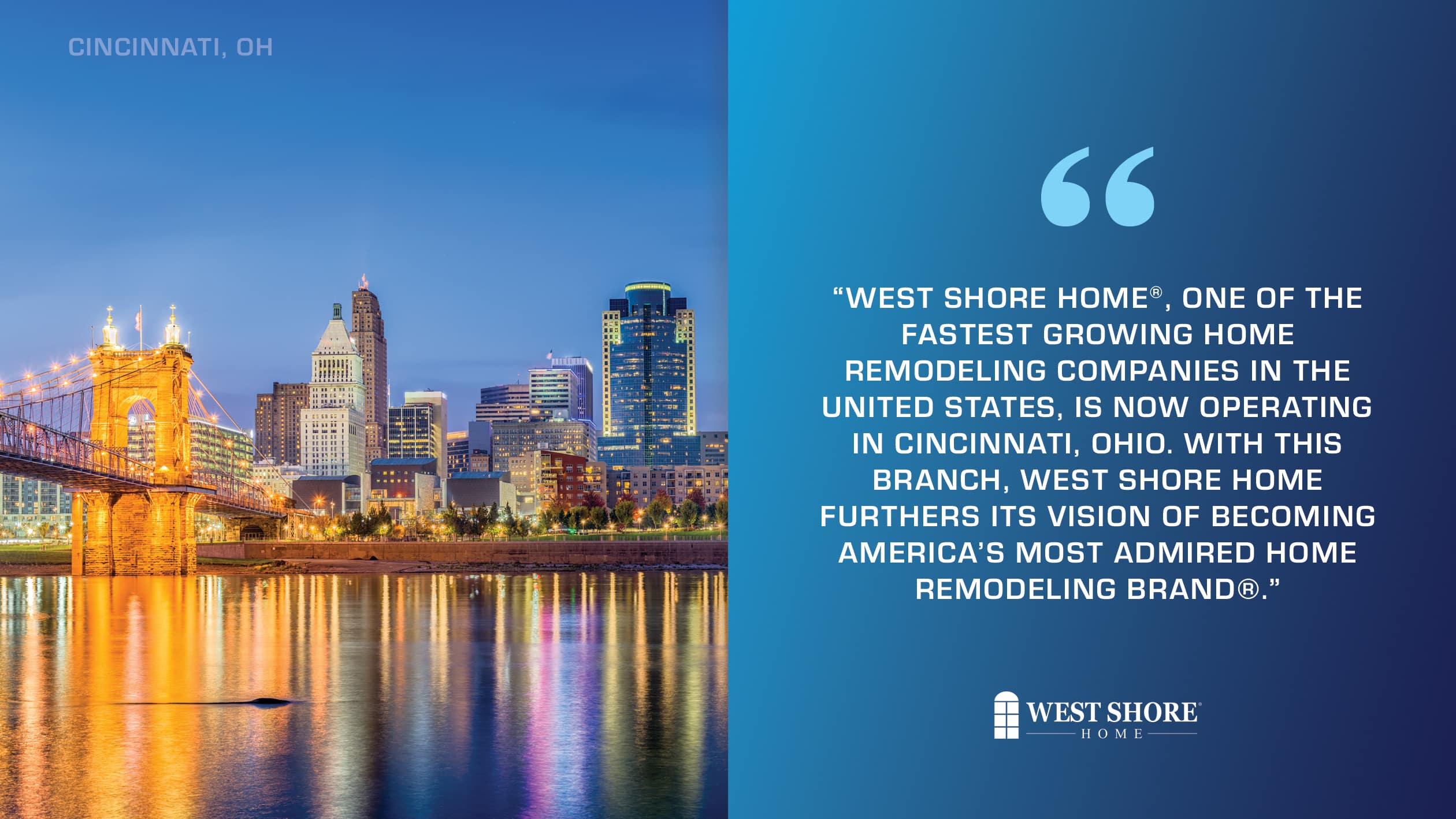 West Shore Home Opens First Location in Ohio with New Branch in Cincinnati