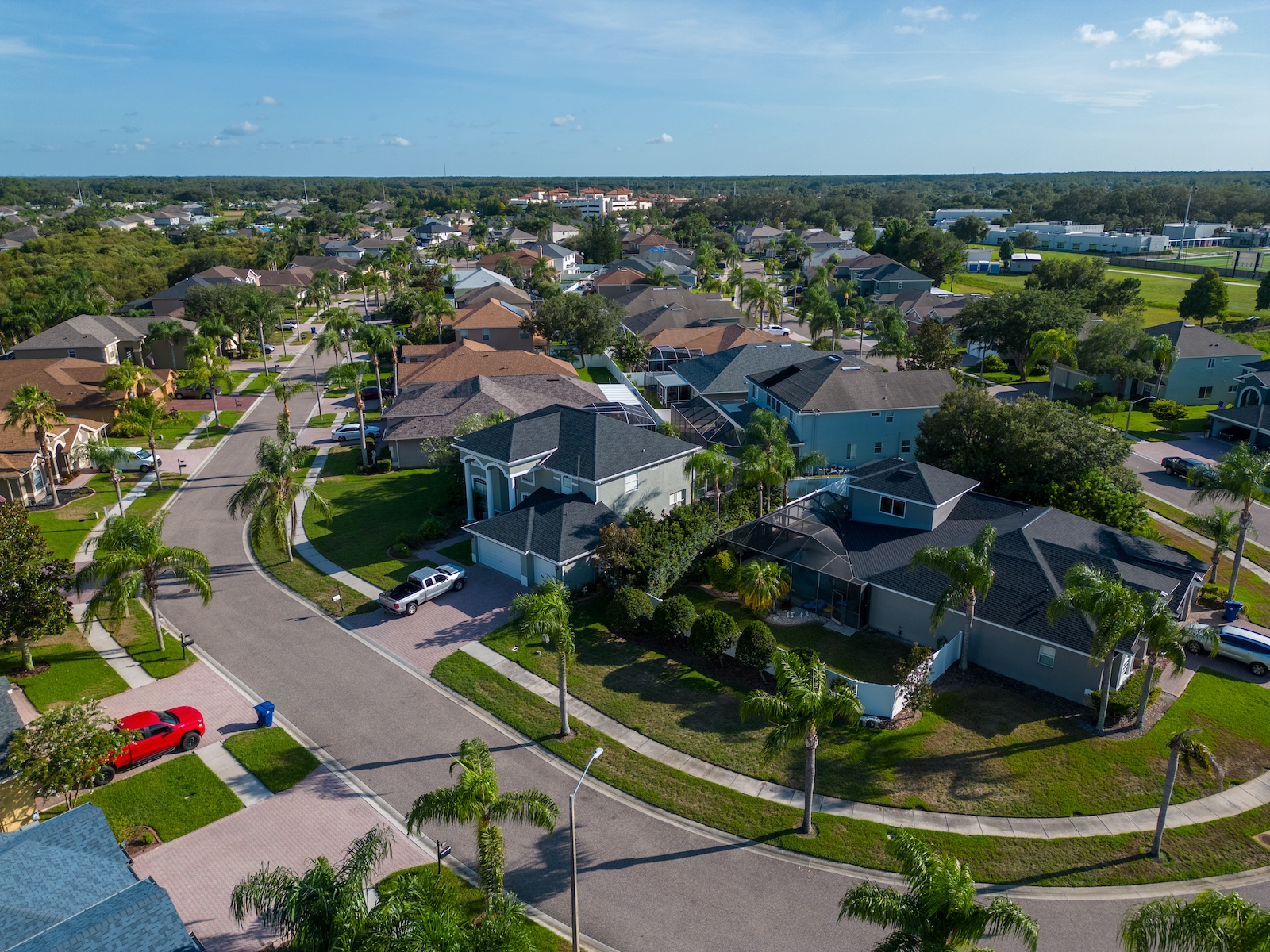 Tampa Bay area residential neighborhood.