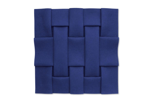 Streifenfaltung FBL10 blue felt folded