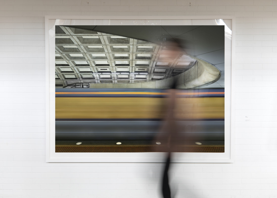 Metro photograph framed