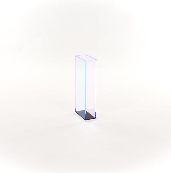 Schumann blue pink translucent acrylic glass tower 