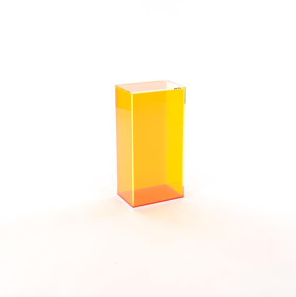 Schumann orange fluorescent acrylic glass tower  