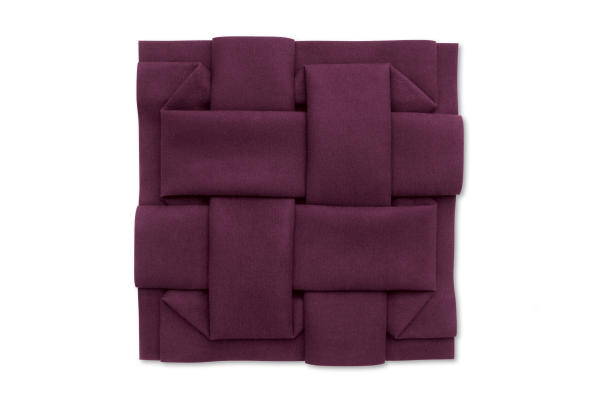 Weber prune purple felt folded 