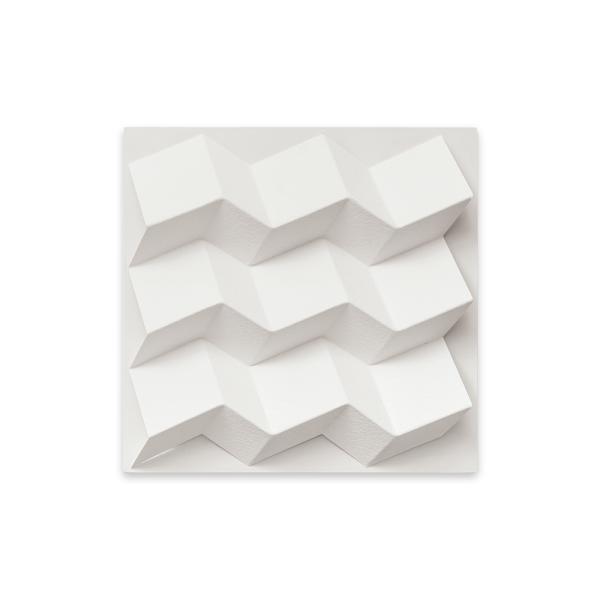 Weber white paper folded abstract three-dimensional wall sculpture 