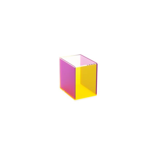 Schumann purple yellow acrylic glass box 