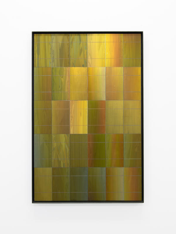 Kragelund yellow orange solar cell gradient black metal frame 
