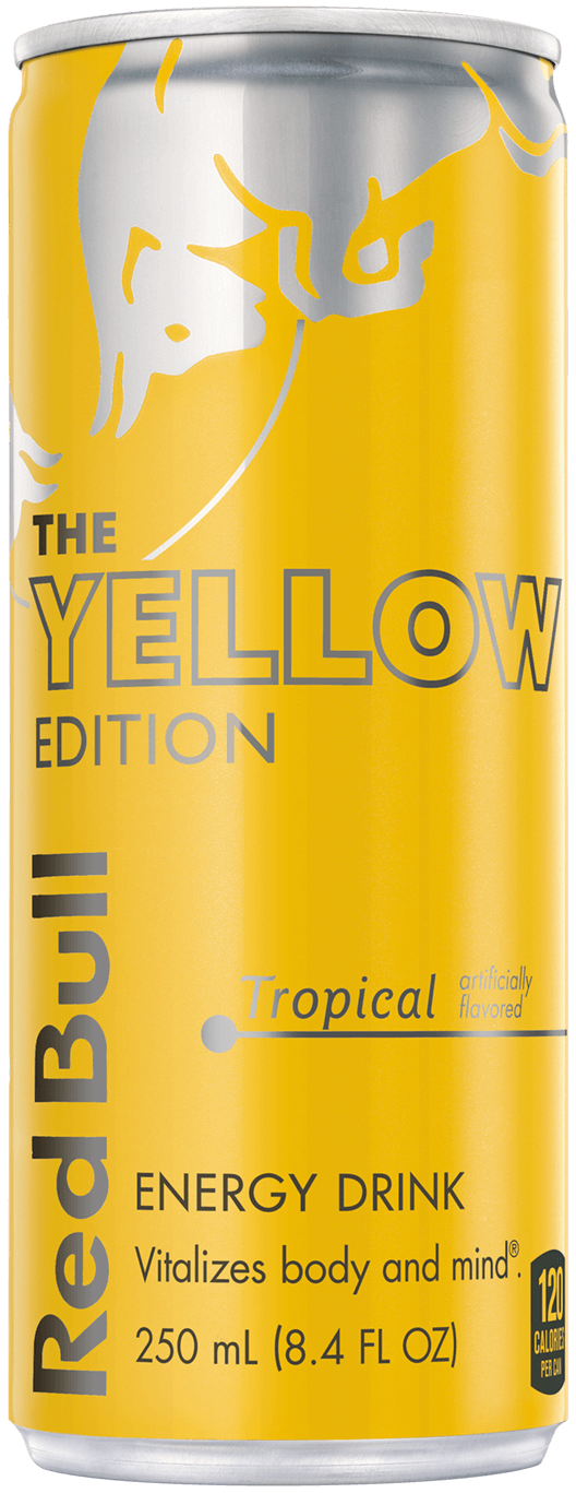 Packshot of Red Bull Yellow Tropical Edition