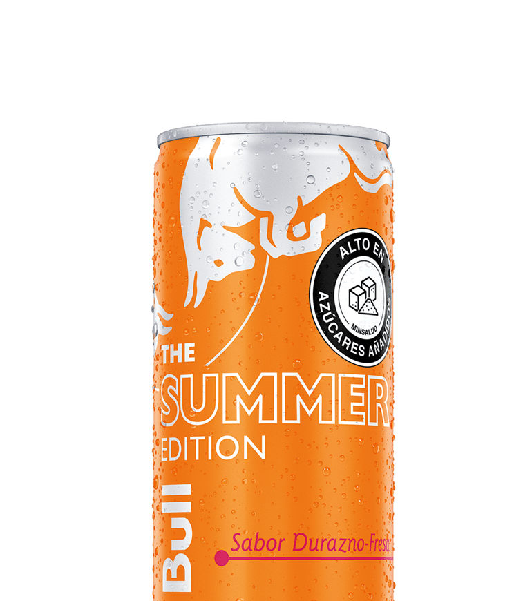 A half can of Red Bull Summer Edition Apricot Strawberry