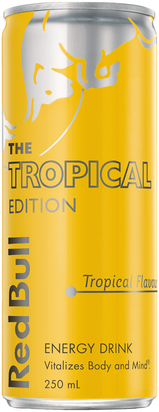 Packshot of Red Bull Tropical Edition