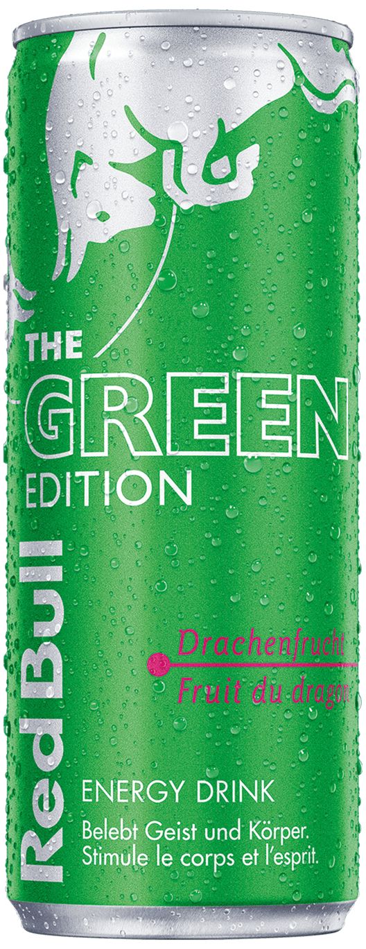 A can of Red Bull Green Edition