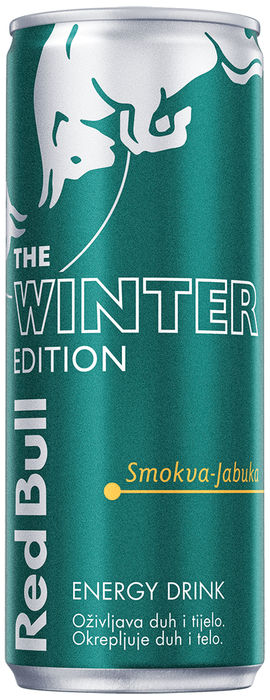 A can of Red Bull Winter Edition Fig and Apple