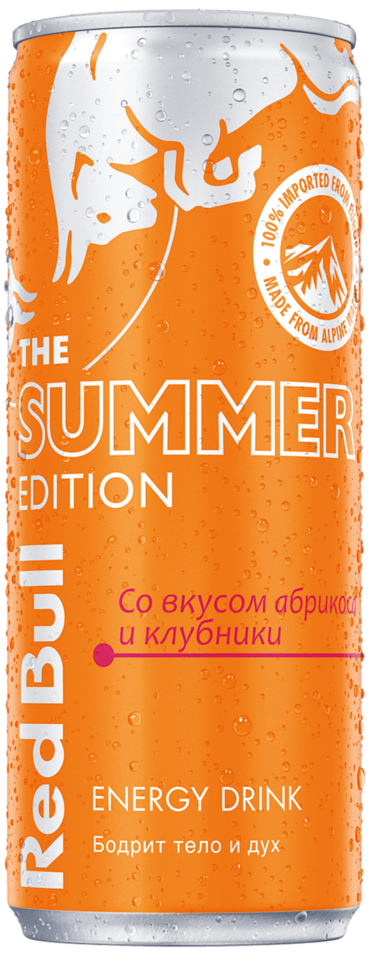Красный энергетик Red Bull Summer Edition с клюквой