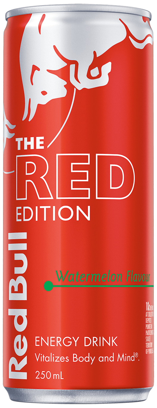 Packshot of Red Bull Red Edition Watermelon Flavour