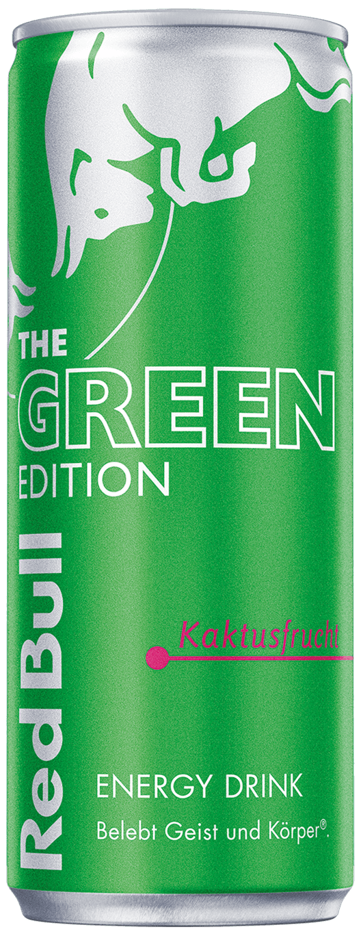 A can of Red Bull Green Edition