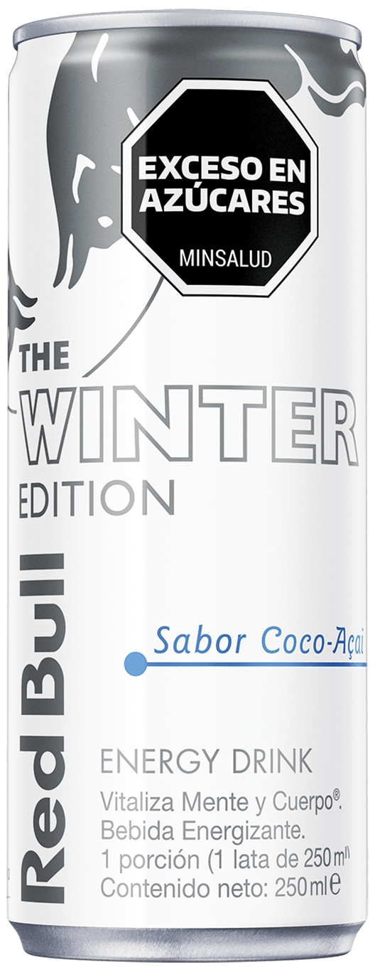 A can of Red Bull Winter Edition Coconut