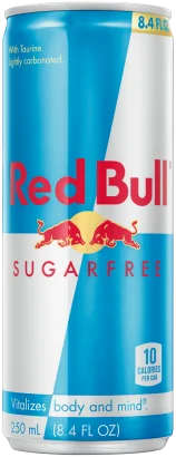 Packshot of Red Bull Sugarfree Energy Drink